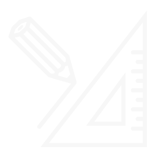 Ein stilisierter, Bleistift und Geodreieck im Zeichnungsstil auf hellem Hintergrund.